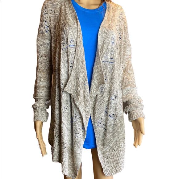 Women’s Asymmetrical Tan Sweater Size Medium - Picture 1 of 5